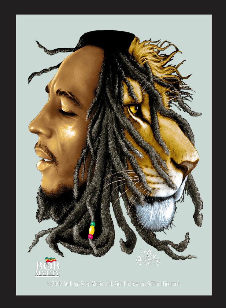 L194 - Bob Marley Lion Mirror