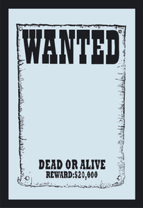 L285 - Wanted Dead Or Alive Mirror