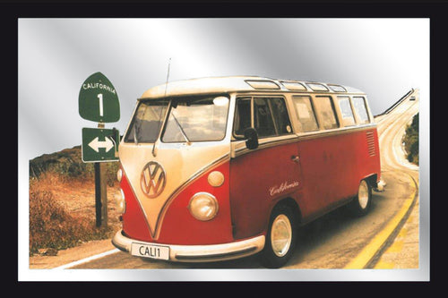 L377 - Red Vw Campervan Mirror