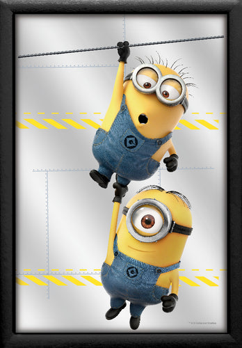 L457 - 2 Minions Hanging Mirror