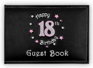 Landmark 18th Guest Book Birthday Pink