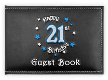 Load image into Gallery viewer, Landmark 21St Guest Book Birthday Blue