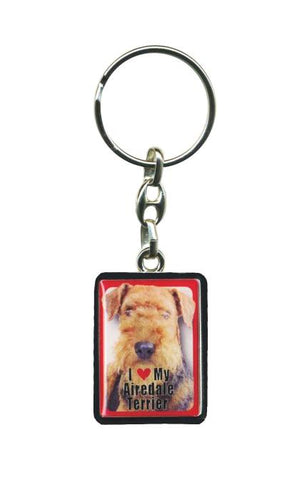 Airedale Terrier Pet Keyring