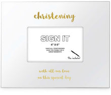 Load image into Gallery viewer, Landmark Christening Gold  Signature Photo Frame
