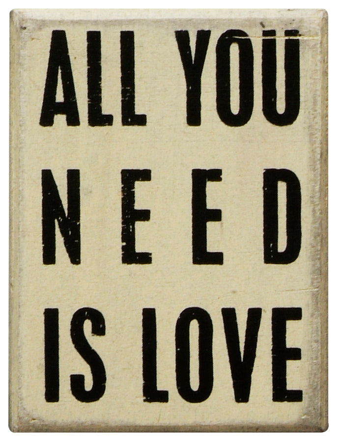 PK071 - Pk Box All You Need Is Love White