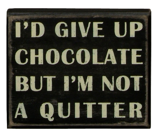 PK101 - 19102  Pk Box Give Up Chocolate 5 X 4