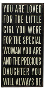 PK9000 - Pk You Are Loved 7X 14"  Box Sign"
