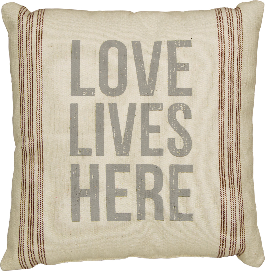 PKC255 - Love Lives Here Cushion 15''