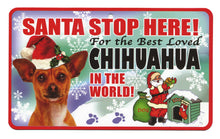 Load image into Gallery viewer, Chihuahua (Tan) Santa Stop Here