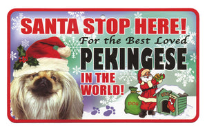 Pekingese Terrier Stop Here Sign