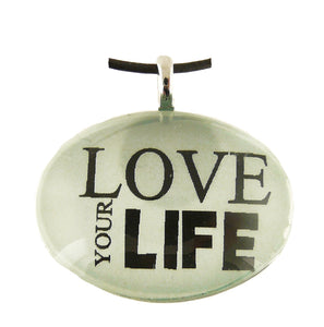 P&T Pendant Love Your Life Oval
