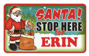 Santa Stop Here Erin