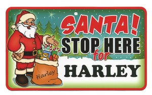 Santa Stop Here Harley