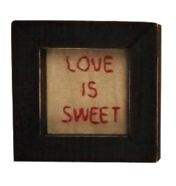 ST011 - Stitcheries - Love Is Sweet 4  X 4  Sticheries