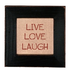 ST013 - Stitcheries - Live Love Laugh 4  X 4  Sticheries