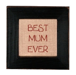 ST015 - Stitcheries - Best Mum Ever 4  X 4  Sticheries