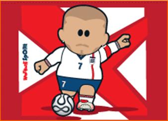 WC205 - Beckham England Hero Magnet