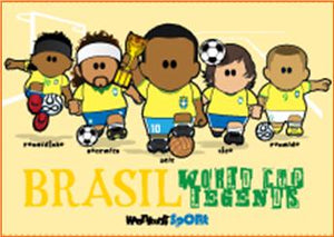 WC211 - Brazil World Cup Legends Magnet