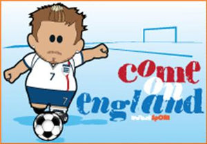 WC212 - Come On England Beckham Magnet