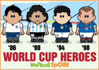 WC222 - World Cup1986-1998 Heroes Magnet