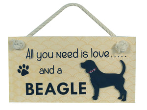 Beagle Wooden Pet Sign