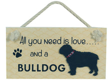 Load image into Gallery viewer, Bulldog Wooden Pet Sign