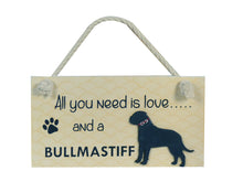 Load image into Gallery viewer, Bullmastif Wooden Pet Sign