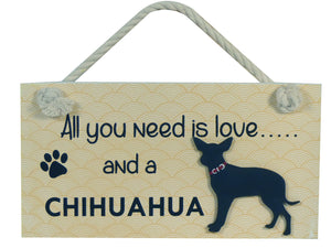 Chihuahua Smooth Haired Wooden Pet Sign
