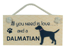 Load image into Gallery viewer, Dalamatian Wooden Pet Sign