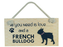 Load image into Gallery viewer, French Bulldog Wooden Pet Sign