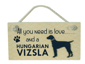 Hungarian Vizsla Wooden Pet Sign