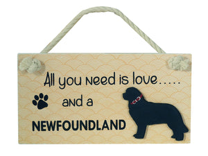 Newfoundland Wooden Pet Sign