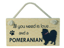 Load image into Gallery viewer, Pomeranian Wooden Pet Sign