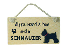 Load image into Gallery viewer, Schnauzer Wooden Pet Sign