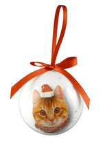 Load image into Gallery viewer, XPB010 - Christmas Ginger Cat Bauble