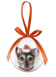 XPB011 - Christmas Jack Russell Bauble