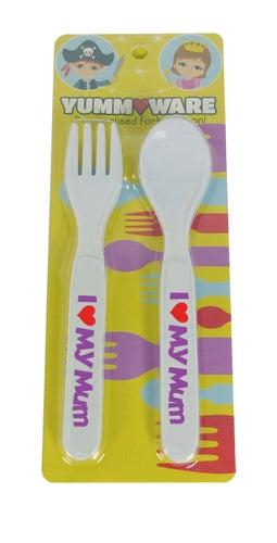 YM001 - I Love My Mum Yumm Ware Cutlery