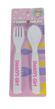 Load image into Gallery viewer, YM015 - Daddys Girl Cutlery Yumm Ware