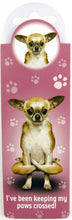 Load image into Gallery viewer, YP016 - Paws Crossed Yoga Pet Bookmark