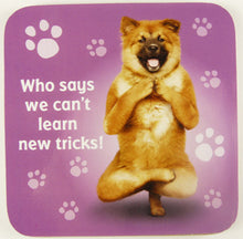 Load image into Gallery viewer, YP027 - New Tricks Yoga Pet Coaster