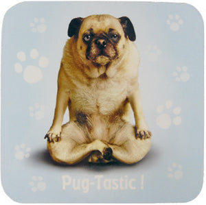 YP029 - Pug Tastic Yoga Pet Coaster