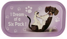 Load image into Gallery viewer, YP055 - Dream Six Pack Yoga Pet Tin Magnet