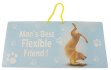 Load image into Gallery viewer, YP074 - Flexible Friend Yoga Pet Hanging Sign
